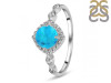 Turquoise & White Topaz Ring TRQ-RDR-1935.