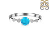 Turquoise & White Topaz Ring TRQ-RDR-1939.