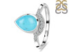 Turquoise & White Topaz Ring TRQ-RDR-2189.