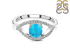 Turquoise & White Topaz Ring TRQ-RDR-2190.