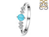 Turquoise & White Topaz Ring TRQ-RDR-2211.