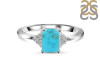 Turquoise & White Topaz Ring TRQ-RDR-2254.