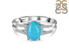 Turquoise & White Topaz Ring TRQ-RDR-2255.