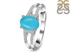 Turquoise & White Topaz Ring TRQ-RDR-2255.