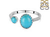 Turquoise & White Topaz Ring TRQ-RDR-229.