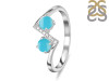 Turquoise & White Topaz Ring TRQ-RDR-2295.