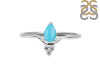 Turquoise & White Topaz Ring TRQ-RDR-2298.