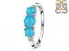 Turquoise & White Topaz Ring TRQ-RDR-232.