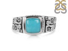 Turquoise & White Topaz Ring TRQ-RDR-328.