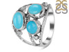 Turquoise & White Topaz Ring TRQ-RDR-337.