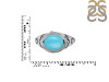 Turquoise & White Topaz Ring TRQ-RDR-339.