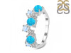 Turquoise & Moonstone & White Topaz Ring TRQ-RDR-4006.