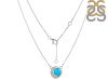 Turquoise & White Topaz Necklace TRQ-RN-83.