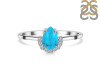 Turquoise & White Topaz Ring TRQ-RR-170.