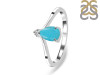 Turquoise & White Topaz Ring TRQ-RR-374.