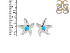 Turquoise Star Fish Stud Earring TRQ-RUE-1.