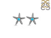 Turquoise Star Fish Stud Earring TRQ-RUE-2.