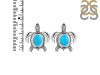 Turquoise Turtle Stud Earring TRQ-RUE-4.