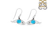 Turquoise & White Topaz Shark Earring TRQ-RUE-13.