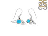 Turquoise & White Topaz Shark Earring TRQ-RUE-13.