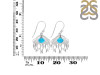 Turquoise & White Topaz Jelly Fish Earring TRQ-RUE-14.