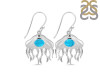Turquoise & White Topaz Jelly Fish Earring TRQ-RUE-14.