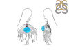 Turquoise & White Topaz Jelly Fish Earring TRQ-RUE-14.