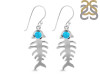 Turquoise Fish Bone Earring TRQ-RUE-17.