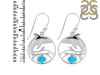 Turquoise Dolphin Earring TRQ-RUE-27.
