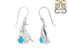 Turquoise & White Topaz Penguin Earring TRQ-RUE-44.