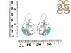 Turquoise & White Topaz Mermaid Earring TRQ-RUE-57.
