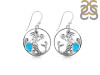 Turquoise & White Topaz Mermaid Earring TRQ-RUE-57.