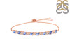 Tanzanite & White Topaz Bracelet With Adjustable Camera Lock TZN-RDB-128.