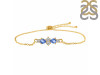 Tanzanite & White Topaz Bracelet With Adjustable Camera Lock TZN-RDB-146.