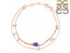 Tanzanite Raw Crystal & White Topaz Bracelet TZN-RDB-168.