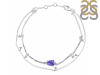 Tanzanite Raw Crystal & White Topaz Bracelet TZN-RDB-168.
