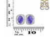 Tanzanite Raw Crystal & White Topaz Stud Earring TZN-RDE-1255.