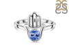 Tanzanite Hamsa Hand Ring TZN-RDR-2163.