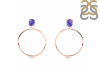 Tanzanite  Raw Crystal & White Topaz Earring TZN-RE-59.