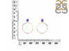 Tanzanite  Raw Crystal & White Topaz Earring TZN-RE-59.