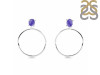 Tanzanite  Raw Crystal & White Topaz Earring TZN-RE-59.