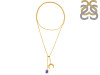 Tanzanite Raw Crystal & White Topaz Necklace TZN-RN-71.