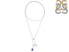Tanzanite Raw Crystal & White Topaz Necklace TZN-RN-71.