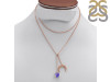 Tanzanite Raw Crystal & White Topaz Necklace TZN-RN-71.