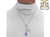 Tanzanite Raw Crystal & White Topaz Necklace TZN-RN-71.