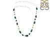 Uvarovite/Prehnite/Tourmaline Necklace-NSL UVR-12-10