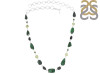 Uvarovite/Prehnite/Tourmaline Necklace-NSL UVR-12-13