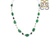 Uvarovite/Prehnite/Tourmaline Necklace-NSL UVR-12-14