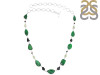 Uvarovite/Prehnite/Tourmaline Necklace-NSL UVR-12-14