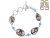 Wild Horse Jasper/Turquoise Bracelet-BSL WOJ-11-1